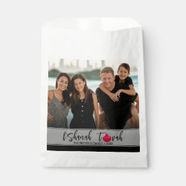 L'Shanah Tovah Pomegranate Elegant Script Photo Bedankzakje