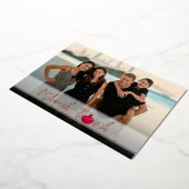 L'Shanah Tovah Pomegranate Elegant Script Photo Folie Feestdagenkaart (Gedraaid)