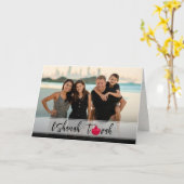 L'Shanah Tovah Pomegranate Elegant Script Photo Kaart (Gele Bloem)