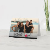 L'Shanah Tovah Pomegranate Elegant Script Photo Kaart (Voorkant)