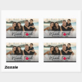 L'Shanah Tovah Pomegranate Elegant Script Photo Rechthoekige Sticker (Vel)