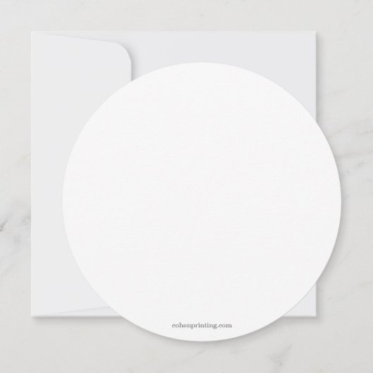 L'Shanah Tovah Rosh Hashanah rond Jeruzalem Kaart (Achterkant)