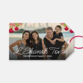 L'Shanah Tovah Script Photo Pomegranate Flower Cadeaulabel