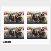 L'Shanah Tovah Script Photo Pomegranate Flower Rechthoekige Sticker (Vel)