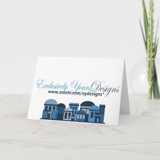 L'shanah Tovah wensen voor Rosh Hashanah Feestdagen Kaart (Achterkant)