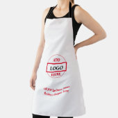 LSimple elegant douane logo hier bedrijfs Schort (Insitu)