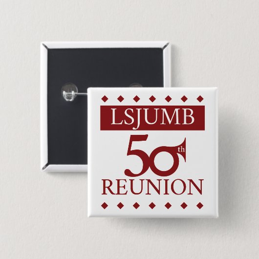 LSJUMB 50e Reunion Officiële Button (Voorkant /achterkant)