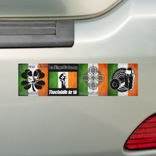 LSS Irish 4 Bumperstickers (Op auto)