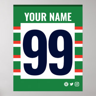 Lstr Tigers Personalized Rugby Shirt Poster