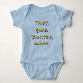 LSU Gumbo Baby-ontwerp (blauw) Romper (Voorkant)
