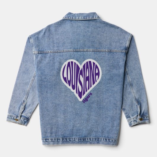LSU Tigers Denim Jas Jacket (Achterkant)