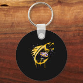 Lsu Tigers Vissen Vishaak Sleutelhanger (Voorkant)