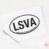 LSVA Auto Ovale Decal (4 Decals) Ovale Sticker (Envelop)