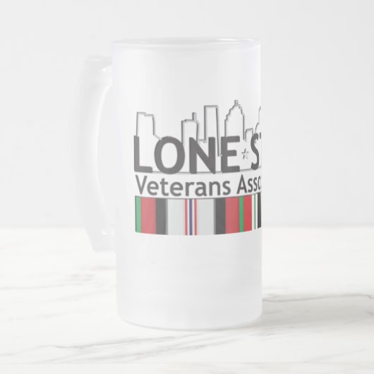 LSVA Mok van gevriesdroogd glas (Voorkant links)