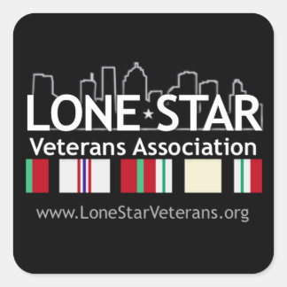 LSVA zwart decal (6 grote decals) Vierkante Sticker