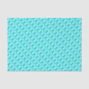 Lt blauw/Blauwgroen standaardlint door Kenneth Yon Tissuepapier