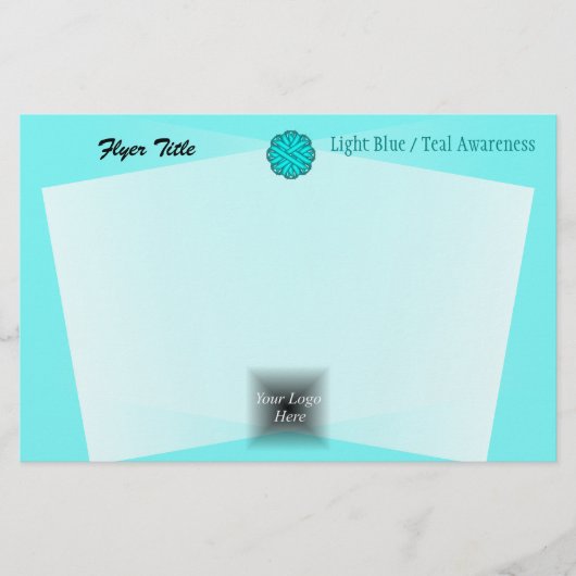 Lt blauw/Blauwgroen ventilatorlint door Kenneth Yo Flyer (Voorkant)