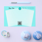 Lt blauw/Blauwgroen ventilatorlint door Kenneth Yo Flyer (Enkel)