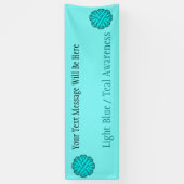 Lt blauw/Blauwgroen ventilatorlint door Kenneth Yo Spandoek (Verticaal)