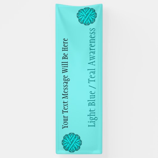 Lt blauw/Blauwgroen ventilatorlint door Kenneth Yo Spandoek (Verticaal)