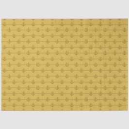 Lt Blauw en Goud Nauitisch Serie Ontwerp 3 Tissuepapier