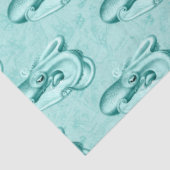 Lt Blauw en Gouden nautische Reeksontwerp 14 Tissuepapier (Detail)