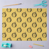 Lt Blauw en Gouden nautische Reeksontwerp 5 Tissuepapier (Craft)