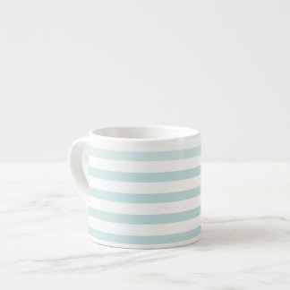 Lt. Blauw en witte horizontale streep Espresso Kop