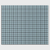 Lt Blauw Geruit Cadeaupapier (Vlak)