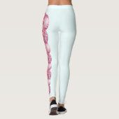 Lt Blue Alabama Camellia State Flower Leggings (Achterkant)