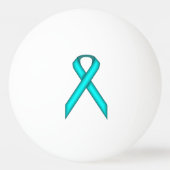 Lt Blue / Blauwgroen standaard lintje door Kenneth Pingpongbal (Voorkant)