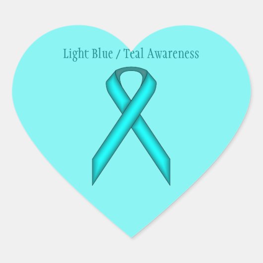 Lt. Blue/Blauwgroen StandaardLint door Kenneth Hart Sticker (Voorkant)