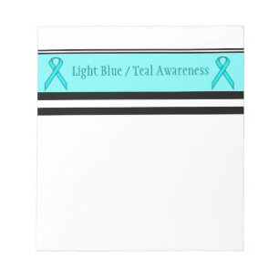 Lt Blue/Blauwgroen Standard Ribbon bv Kenneth Yonc Notitieblok