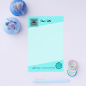 Lt Blue/Blauwgroen ventilatorlint door Kenneth Yon Flyer (Enkel)