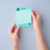Lt Blue/Blauwgroen ventilatorlint door Kenneth Yon Flyer (Hand)