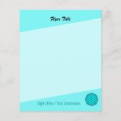 Lt Blue/Blauwgroen ventilatorlint door Kenneth Yon Flyer (Achterkant)