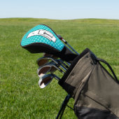 Lt Blue/Blauwgroen ventilatorlint door Kenneth Yon Golfheadcover (Insitu)