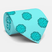 Lt Blue/Blauwgroen ventilatorlint door Kenneth Yon Stropdas (Opgerold)