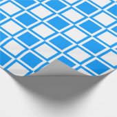Lt Blue Bold Mod Squares Cadeaupapier (Hoek)