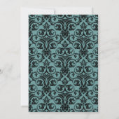 Lt.Blue Damask-Afstuderen uitwerken Kaart (Achterkant)