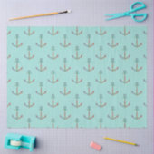 Lt Blue en Gold Nautical Series Design 10 Tissuepapier (Craft)