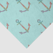 Lt Blue en Gold Nautical Series Design 10 Tissuepapier (Detail)