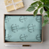 Lt Blue en Gold Nautical Series Design 13 Tissuepapier (Geschenk)