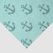 Lt Blue en Gold Nautical Series Design 13 Tissuepapier (Detail)