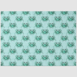 Lt Blue en Gold Nautical Series Design 15 Tissuepapier