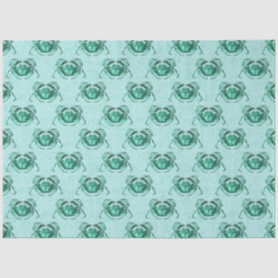 Lt Blue en Gold Nautical Series Design 15 Tissuepapier