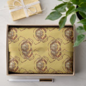 Lt Blue en Gold Nautical Series Design 2 Tissuepapier (Geschenk)