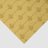 Lt Blue en Gold Nautical Series Design 3 Tissuepapier (Detail)