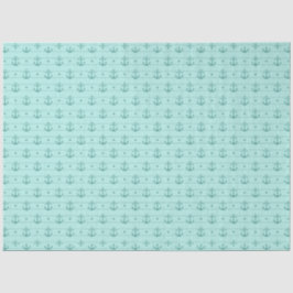 Lt Blue en Gold Nautical Series Design 6 Tissuepapier