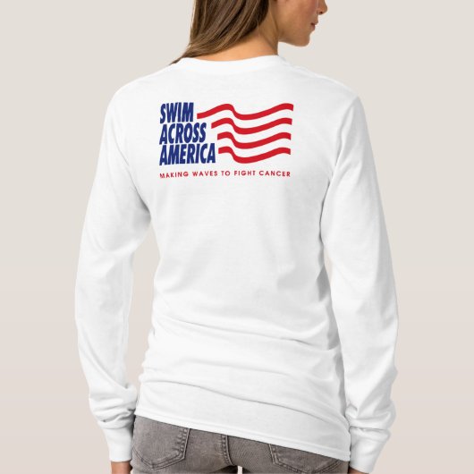 Lt blue hoodie - Dames - Gepersonaliseerd T-shirt (Achterkant)